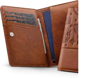 Cartera Bifold de Cuero Genuino Marrón de Lujo con Bloqueo RFID, Tarjetero NEXXGEN NEX_PACO_16, Logotipo Personalizado, Fabricante OEM ODM - Product Image 3