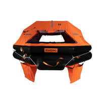 Nouveau design radeau de sauvetage gonflable à redressement automatique canopée radeau de sauvetage gonflable de couleur orange pour le sauvetage