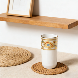 SNW Custom senza piombo cristallo calice di vino tazze di oro martellato bordo oro vino rosso Highball bicchiere tazza di whisky - Product Image 3