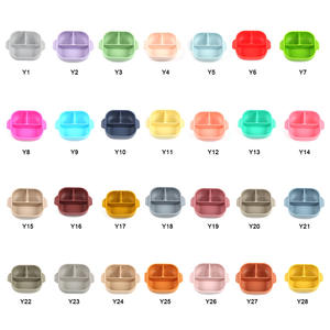 ชามซิลิโคนสำหรับเด็ก 3 ช่อง น่ารัก ใช้งานในครัวเรือน ปลอดภัยสำหรับอาหาร เหมาะสำหรับป้อนอาหารและให้นมเด็กวัยหัดเดิน ผลิตภัณฑ์สำหรับเด็ก - Product Image 6