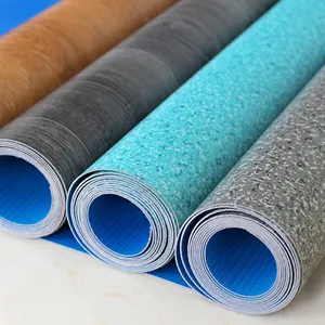 Hot Plastic Flooring Anti Bacteria Waterproof Homogeneous Tiles Roll Carpet PVC Commercial Vinyl Flooring For Hospital