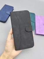 Casing HP Anti-Shock Magnetik Vintage Kulit untuk iPhone 17 Air, Pelindung HP untuk iPhone 15 16 18 Pro Max