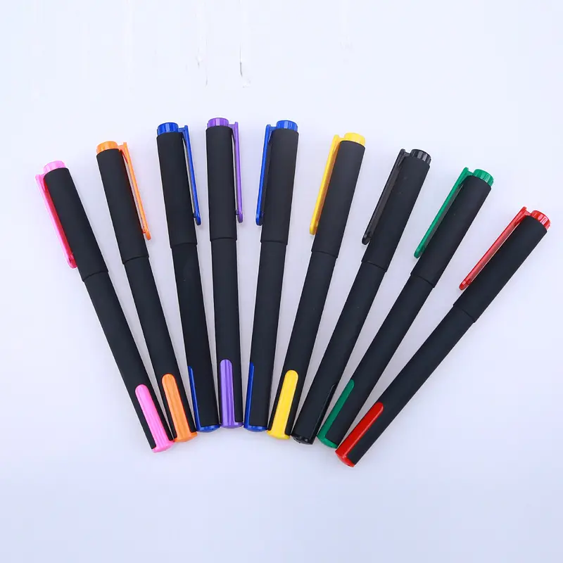 Nuovo modello promozionale penna Gel personalizzato penne inchiostro Gel 0.5mm con parti di penna colorata