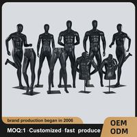 Mannequin de vitrine en fibre de verre à prix d'usine, mannequin masculin musclé, support de mannequin, modèles de mannequins