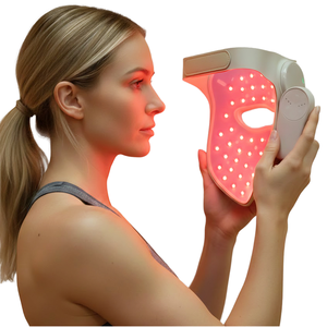 Máscara Facial LED de Luz Roja de Silicona para Terapia Fotónica <span class=keywords><strong>4D</strong></span> de 850nm y 665nm para el Cuidado de la Piel, con Enchufe Estadounidense - Product Image 1
