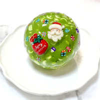 CHENXI Nouveauté Série Noël Jouets anti-stress faits à la main Boules Squishy Noël Boules Squishy Croustillantes en forme de Dumpling