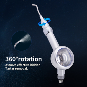 Pemoles Pemutih Gigi Elektrik/Turbine 2/4 Lubang Pistol Semprot Pasir Baja Tahan Karat dengan Rotasi 360 Derajat - Product Image 5