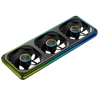 Ventilador LED AntarcChill de 360 mm ARGB PWM con efecto espejo infinito, en negro y blanco, para gabinetes de PC, computadoras de juegos, ventilador de refrigeración de plástico, ¡en oferta!