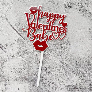 Decorazioni per Torte in Stile Instagram per San Valentino, Topper e Inserti per Torte di San Valentino - Product Image 1