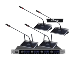 9400 1 receptor con 4 micrófonos inalámbricos de cuello de cisne para conferencias - Product Image 1