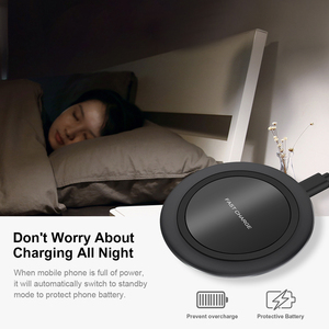<strong>QI</strong> CE FCC ROSH Certified 15W Fast Wireless Phone <strong>Charger</strong> Pad for iphone Android - Product Image 5