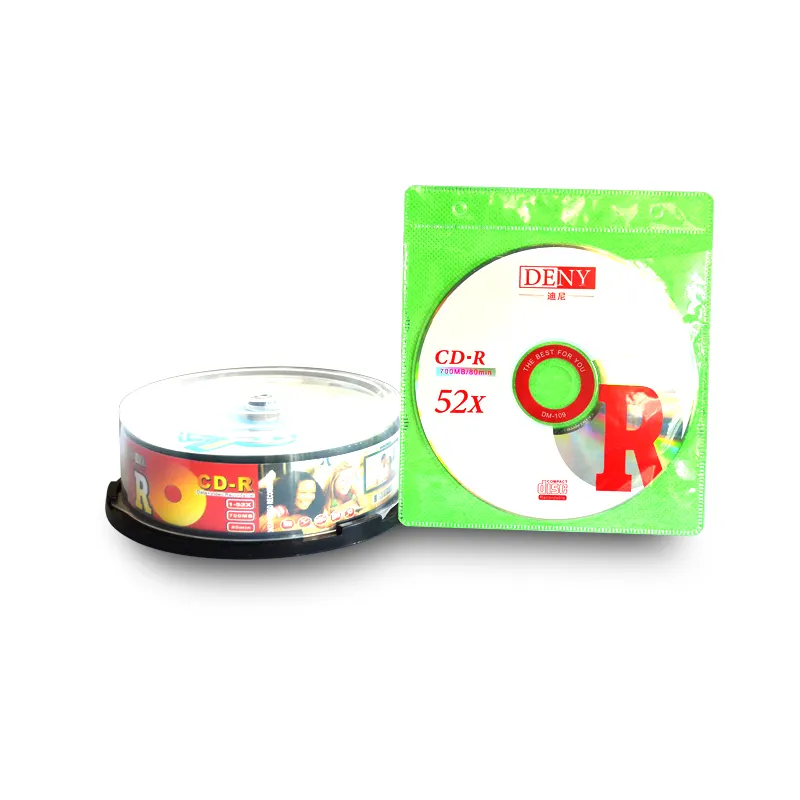 DENY China biggest disc manufacturer 52X blank cd r with cake box wholesale high quality cdr
