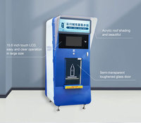 Distributeur automatique d'eau à hydrogène alcalin Système de filtration en 22 étapes 9 plaques titane platine Paiement par carte de crédit visa master ca