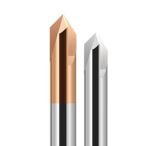 Fresa de biselado sólida de 45 y 90 grados con recubrimiento de AlTiN/TiN para metal, compatible con personalización ODM/OEM, 6 mm - Product Image 4