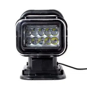 Bán buôn cao mạnh mẽ xoay 360 độ điều khiển từ xa spotlight Led điều khiển từ xa Tìm Kiếm Ánh Sáng bầu trời chùm di chuyển đầu ánh sáng