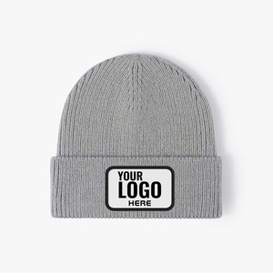 Bonnet d'hiver <span class=keywords><strong>en</strong></span> acrylique pour usage sportif quotidien, bonnet tricoté pour homme avec logo, pour vêtements d'hiver pour homme - Product Image 3