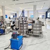 Industriële hydraulische persmachine voor de ontwatering van wijnresten, fruit, groenten, augurken, vaste-vloeistofscheiding, automatische apparatuur