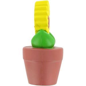 Pelota Antiestrés de Girasoles en Maceta con Logotipo Personalizado, Juguete Sensorial de Espuma Suave para Aliviar la Ansiedad, Regalo Promocional - Product Image 5