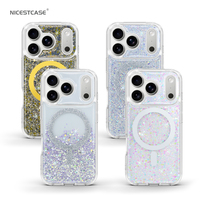 Étuis de luxe style or pailleté 17 Pro 16Pro Designers Hot Diy Étui de téléphone mignon Étui de téléphone pour iPhone 16 15 13 14 17 Pro Max Air