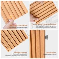 Panneau mural WPC de bonne qualité, résistant à l'humidité et durable, résistant aux fissures, panneau à lamelles WPC pour projets commerciaux
