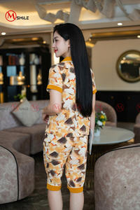 Femmes SOUDAGE TISSU FROID Pyjamas Ensemble Deux Pièces Pj Ensembles Vêtements De Nuit Boutonné Pj Ensembles Robe De Nuit Offre Spéciale - Product Image 3