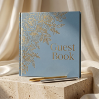 Livre d'or de mariage personnalisé à couverture rigide, carnet de signes et souvenirs imprimé