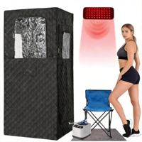 Sauna vapeur électrique portable moderne pour la maison, tente de sauna pour tout le corps, générateur de vapeur 220V, chaises pliables pour hôtel