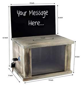 Joyero de madera de <span class=keywords><strong>pino</strong></span> macizo personalizado con cerradura de pizarra y llave, caja de madera temática para el hogar, modelo de madera maciza con grabado - Product Image 5