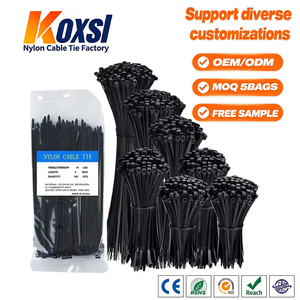 Attaches de câble en nylon 100 pièces avec supports de câble attaches zippées autobloquantes tailles assorties 4/6/8/10/12 pouces parfait pour jardin bureau garage - Product Image 1