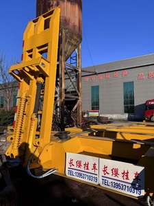 Semi-remorque à plateau surbaissé à 4 lignes, 8 essieux, 100 tonnes, 120 tonnes, en acier, disponible à la vente - Product Image 6