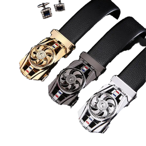 Cinturón informal de ocio y negocios de última tendencia de diseño para hombre, automático para hebilla, Material de aleación de piel de vaca giratoria - Product Image 1