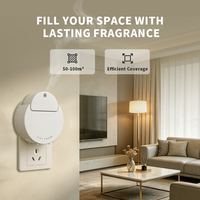 Diffuseur d'arômes mural intelligent sans eau pour huiles essentielles, avec lumière d'ambiance, pour la maison et les chambres d'hôtel, en gros