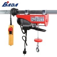 Nouvelle mini-treuil électrique portable à télécommande BADA 100/200 kg avec câble métallique extensible de 18 m
