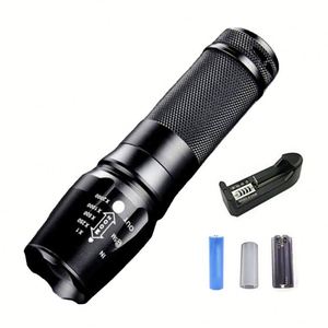 Wosen bán <span class=keywords><strong>Mini</strong></span> EDC Waterpoof cơ thể hợp kim nhôm có thể sạc lại xách tay Kính thiên văn zoom t6led ngọn đuốc ánh sáng đèn pin chiến thuật - Product Image 1