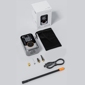 मिनी पोर्टेबल वायरलेस इलेक्ट्रिक कार टायर एयर कंप्रेसर कॉर्लेस इंफ्लेटेबल पंप टायर दबाव मॉनिटर डिजिटल पावर बैंक टायर - Product Image 6