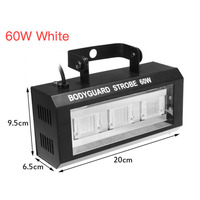 Luz Estroboscópica de 60W RGB LED Blanca, Proyector de Destellos con Sonido para Fiestas, Efecto de Iluminación para Escenarios, DJ, Discotecas, Bodas, Fiestas en Casa
