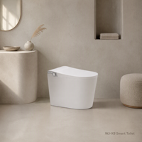WC intelligent haut de gamme avec bidet automatique, cuvette en céramique, monobloc, à poser au sol, siège chauffant, télécommande, auto-nettoyant