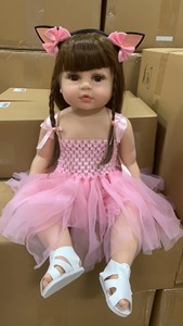 Poupées reborn adorables de 48 cm/55 cm, corps entier en vinyle, simulation réaliste, poupée modèle de mode pour filles - Product Image 4