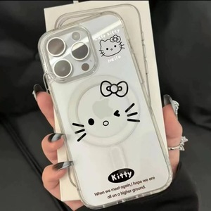 Ốp điện thoại Hello Kitty tương thích với <span class=keywords><strong>iPhone</strong></span> 17, 17AIR, 16 PRO, 15, 14, 13, 12, 11 Pro Max, XR, XS, <span class=keywords><strong>7</strong></span>, 8 PLUS, chống sốc từ tính - Product Image 5