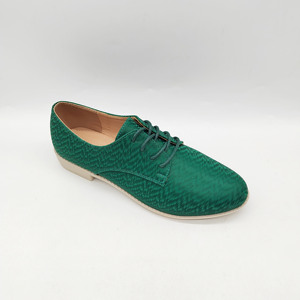 Zapatos Casuales de Plataforma Plana con Cordones para Mujer, Estilo Boyfriend, Color Verde, para Caminar, Ideales para el Verano - Product Image 5