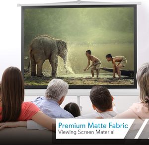 Écran de projecteur portable avec trépied léger, écran de <span class=keywords><strong>projection</strong></span> mobile à configuration facile, <span class=keywords><strong>tissu</strong></span> <span class=keywords><strong>blanc</strong></span> - Product Image 4