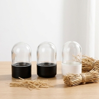 Offre Spéciale – Pot en Verre de 60 ml pour Bonbons Comestibles avec Dôme et Bouchon Sécurisé Enfant, Sérigraphié, pour Herbes et Fleurs