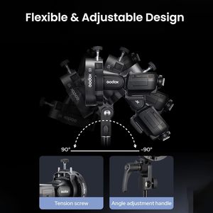 Support GODOX S3 pour flash Speedlite avec réglage à 90°, trou pour <span class=keywords><strong>parapluie</strong></span> et monture Bowens pour AD200Pro II/AD300Pro II/AD400Pro II/Série V1 - Product Image 5