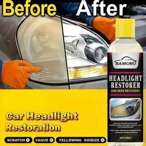 Kit de pulverización de pulido de faros baratos, reparación de restauración de faros, herramientas de limpieza de lentes, líquido de restauración de faros para el cuidado del coche - Product Image 2