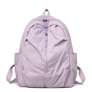 <b>School</b> <b>Bag</b> for Teenage <b>Girls</b> Soft Handle Solid Backpack Preppy Style Outdoor <b>School</b> Fashion Junior Senior - Product Image 1