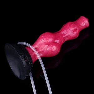 New Style Inflatable Squirting Anal Plug <b>Dildo</b> with Dog Knot Ejaculation Penis Vagina Stimulator Erotic Adult Sex Toy for Woman - Product Image 4