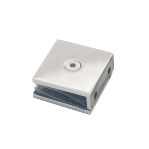 Pince à verre de douche murale en acier inoxydable robuste, pince d'angle carrée <span class=keywords><strong>pour</strong></span> verre - Product Image 3