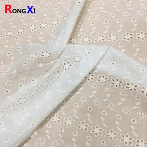 RXF2075 Vải Thêu Vải Ren Dệt Vải Cotton Bán Buôn Tùy Chỉnh - Product Image 1