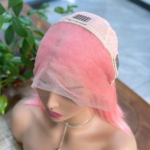 Pelucas Bob Rosas de Cabello Humano, 180% de Densidad, Sin Pegamento, 8 Pulgadas, Encaje Frontal 13x4, Cabello Brasileño Liso Sedoso, Peluca Bob con Raya al Medio - Product Image 6