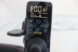 Sedia a rotelle elettrica per tutti i terreni personalizzabile con spazzole a vite senza fine da 1000 Watt motori elettromagnetici freni terapia riabilitativa - Product Image 2